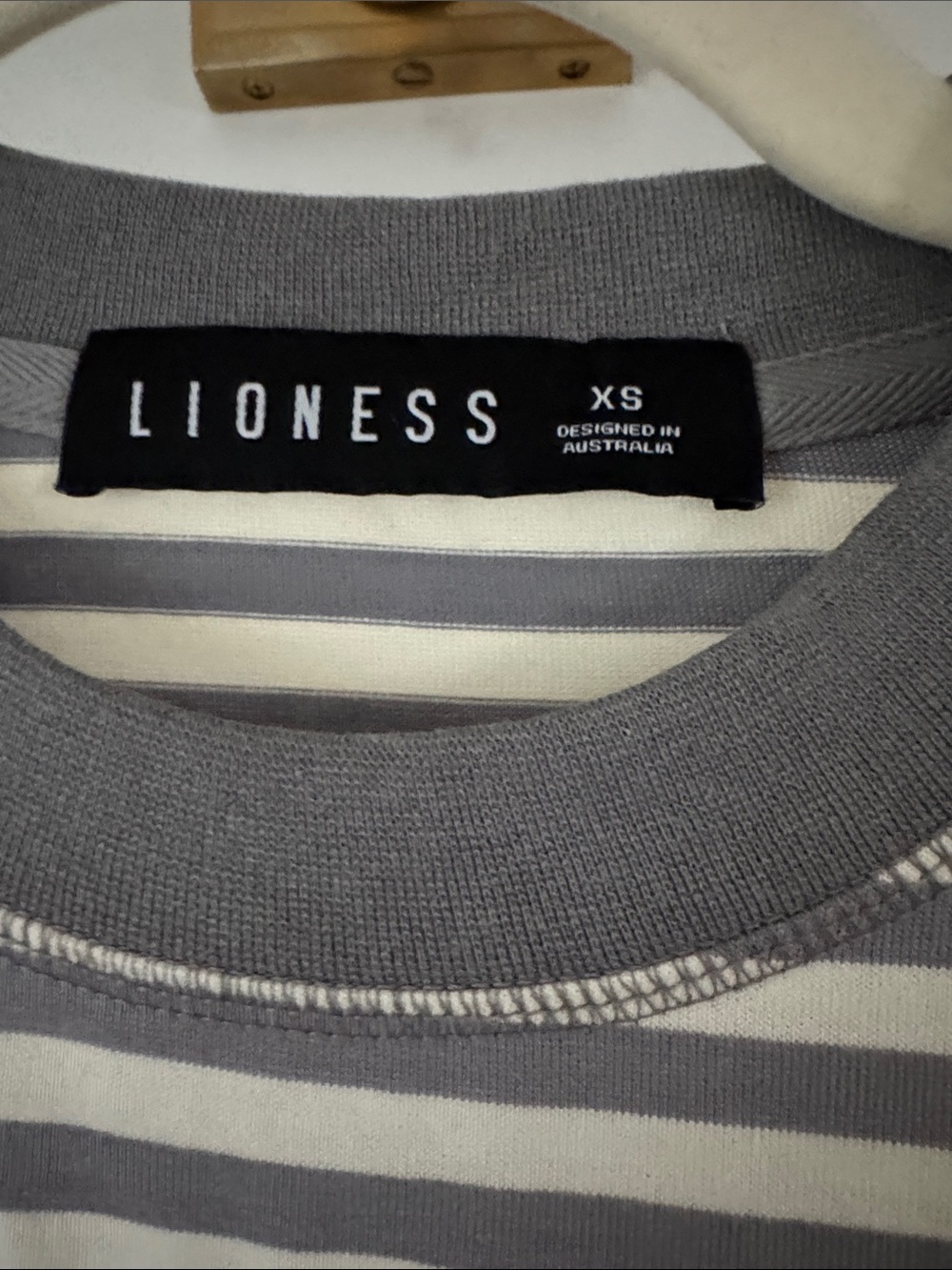Lioness Gray Bloom Longsleeve | Ash Stripe | Size XS - Picture 5 of 9